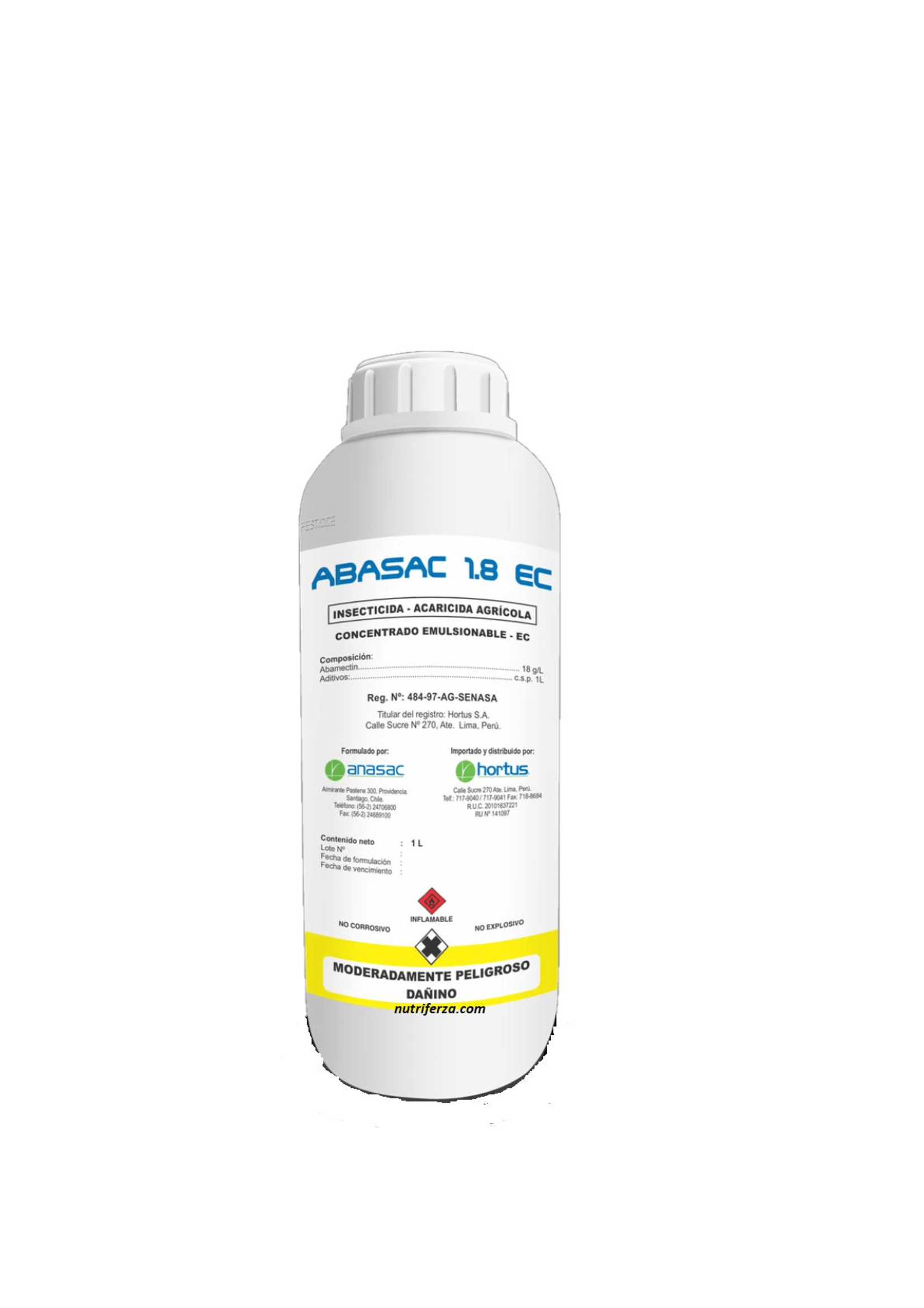 INSECTICIDA ACARICIDA - ABASAC 1.8 EC  1 LT