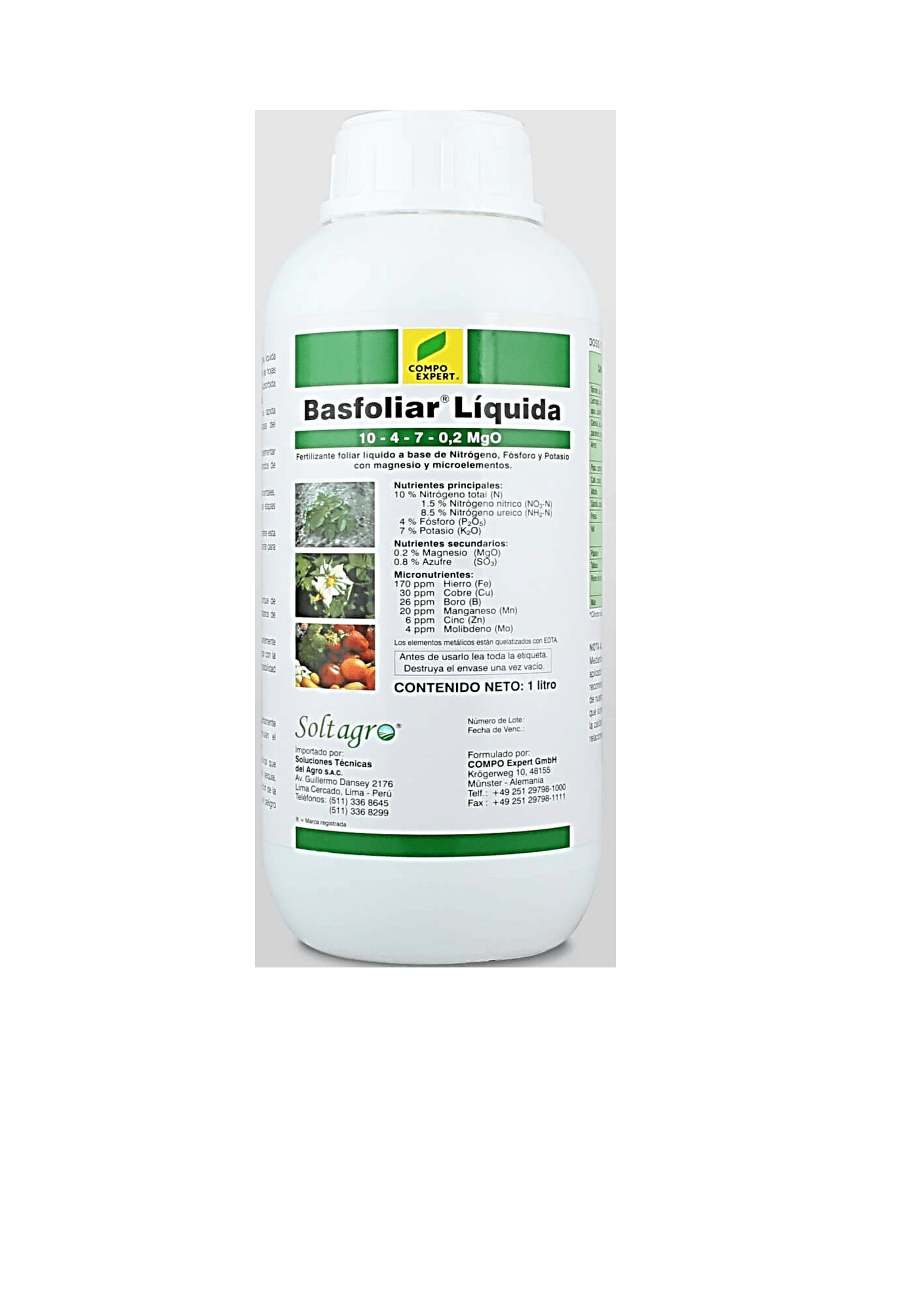 FERTILIZANTE FOLIAR NITROGENO - BASFOLIAR LIQUIDA 1LT