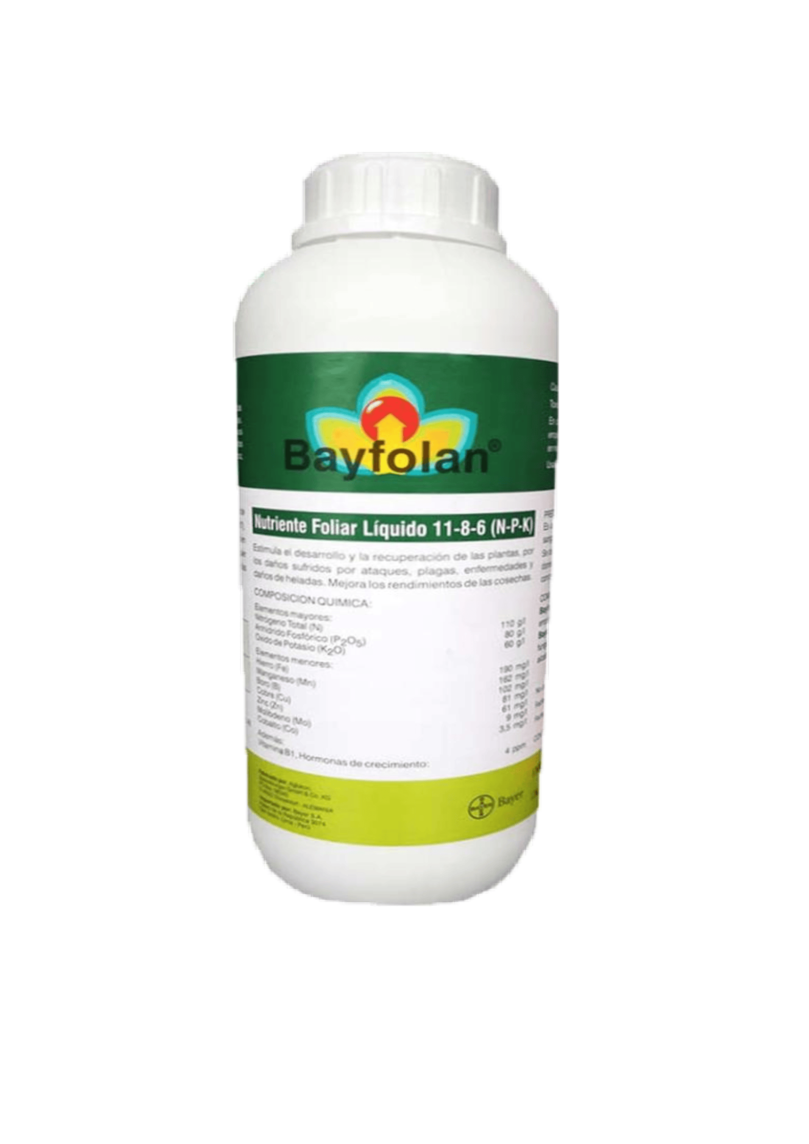 FERTILIZANTE FOLIAR NITROGENO - BAYFOLAN 11-8-6  1 LT