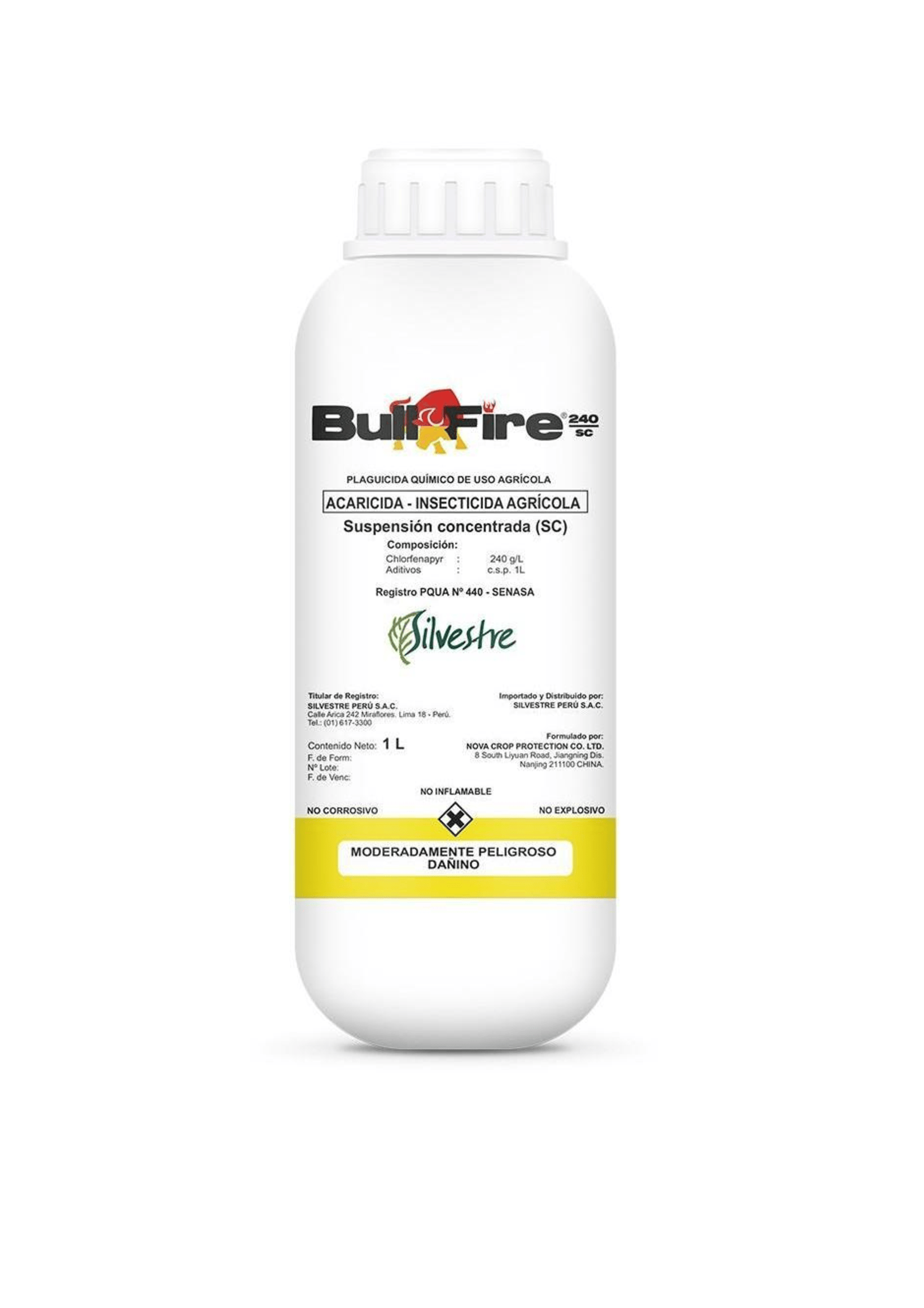 INSECTICIDA ACARICIDA - BULL FIRE 240 SC   1 LT (Clorfenapyr)