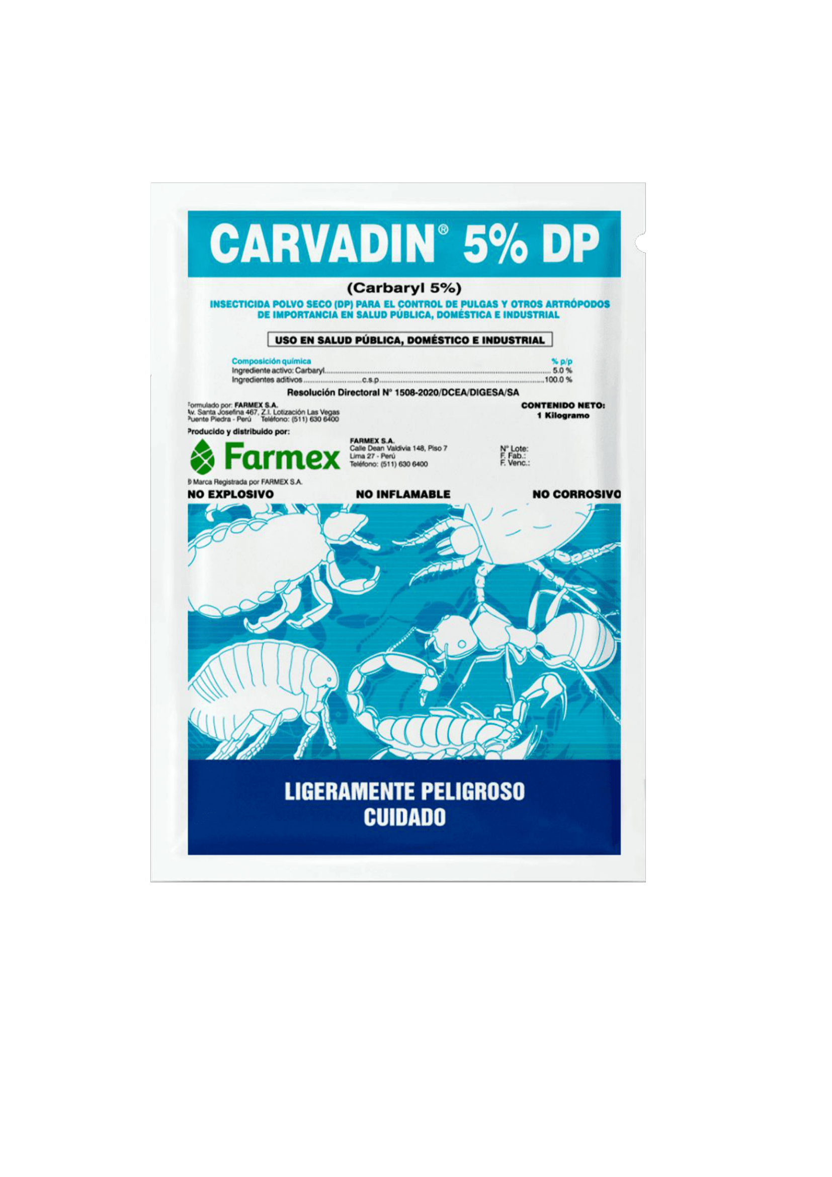 INSECTICIDA - CARVADIN 5% PS   1 KG