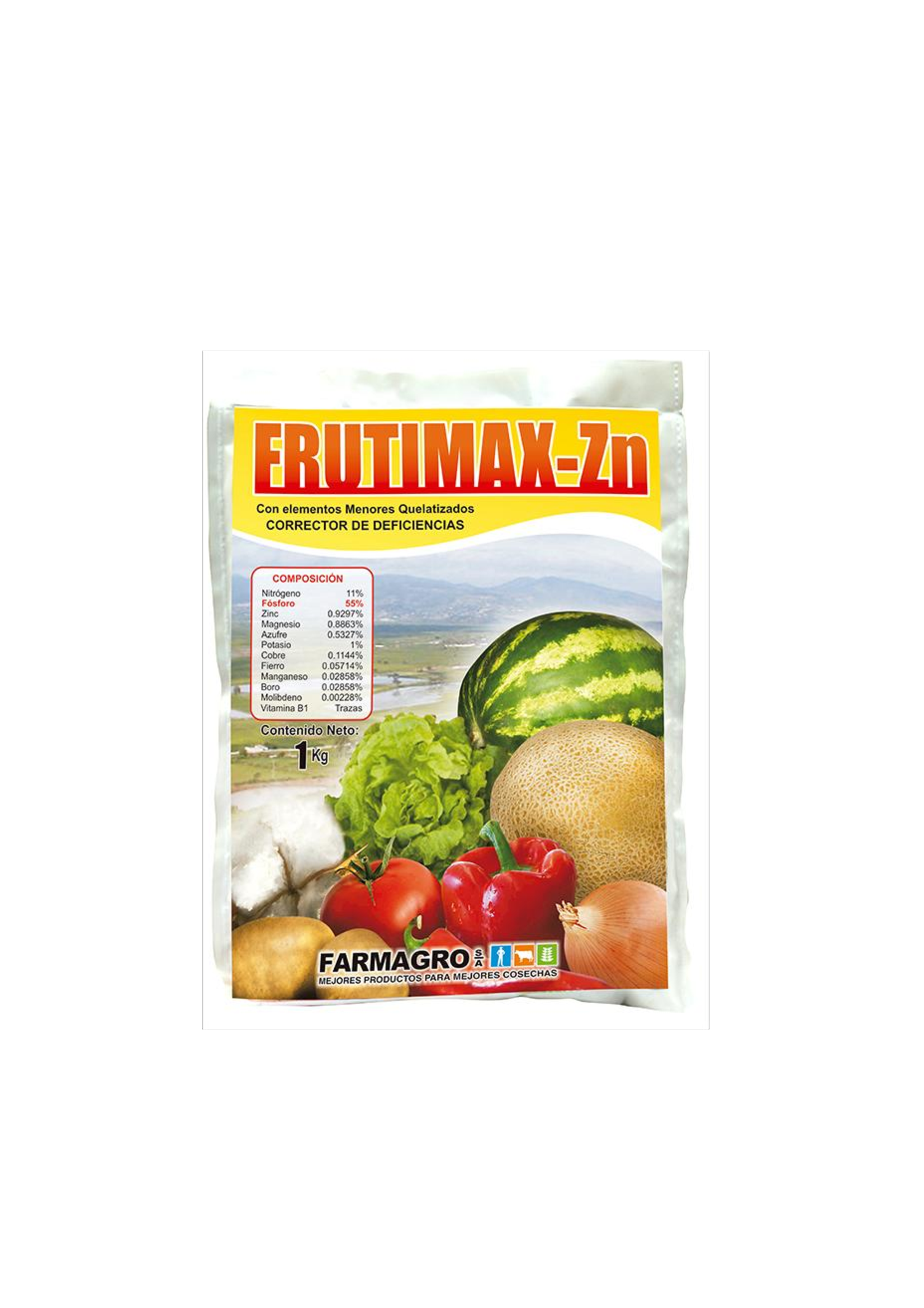 FERTILIZANTE FOLIAR ZINC+MAGNESIO - FRUTIMAX ZN  1 KG