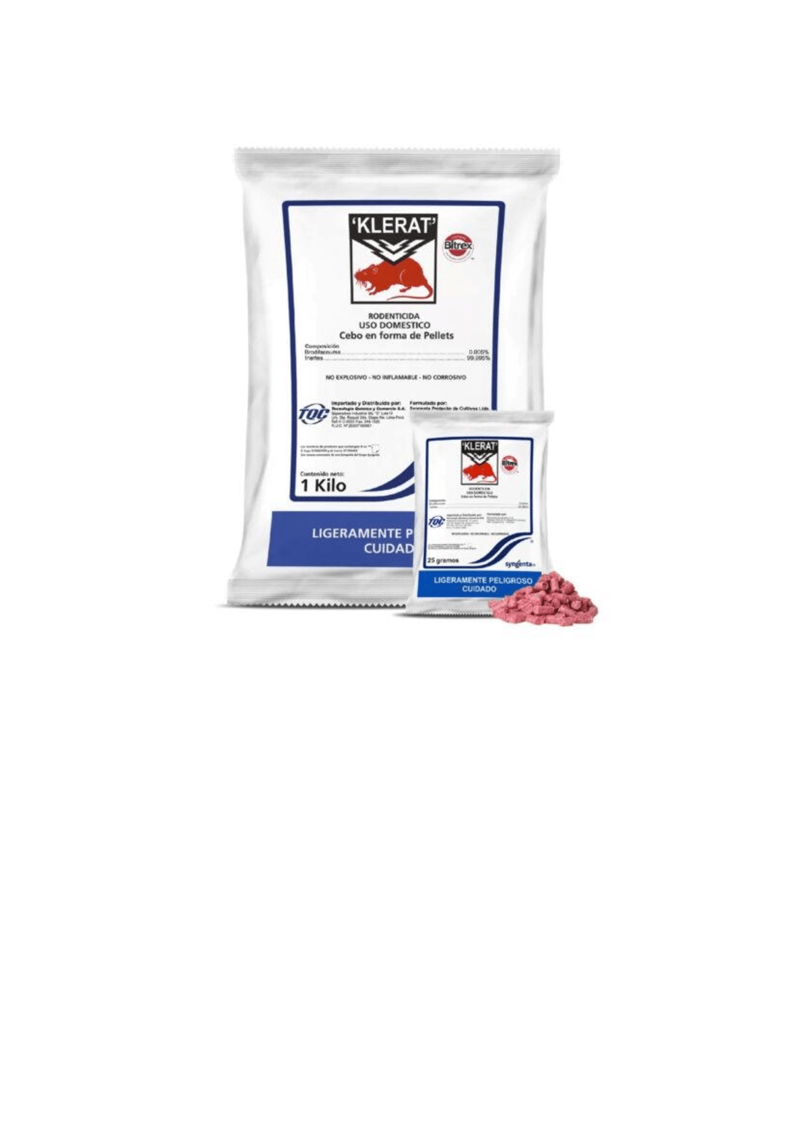 RATICIDAS - KLERAT PELLETS  1 KG