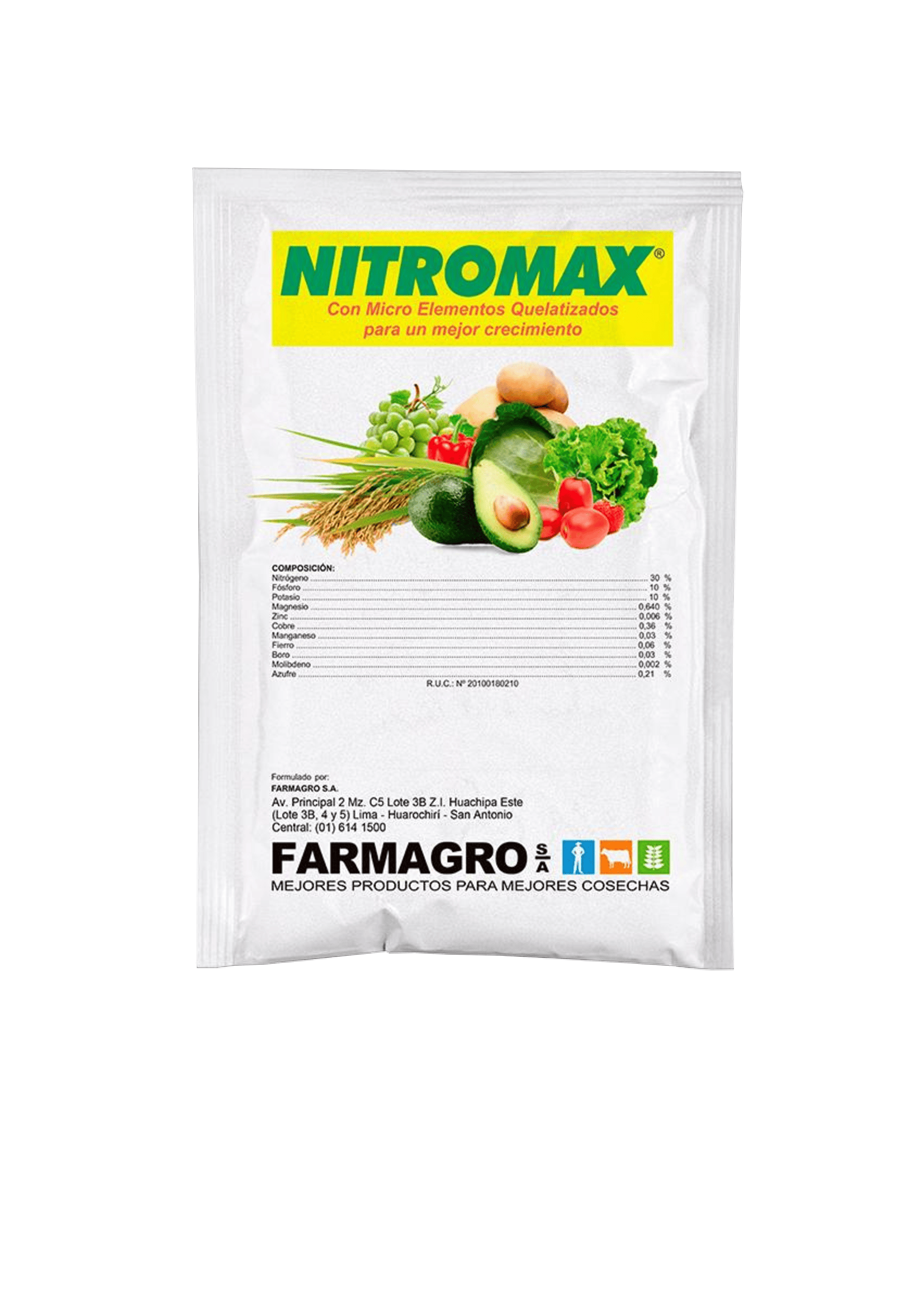 FERTILIZANTE FOLIAR NITROGENO - NITROMAX 1 KG