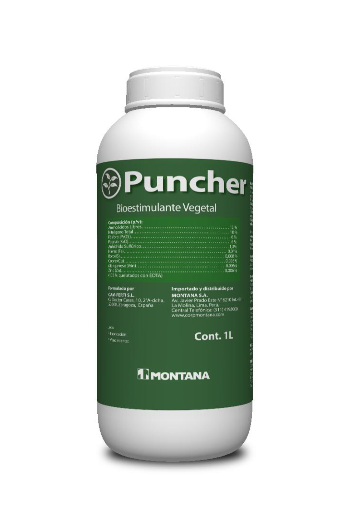 Bioestimulante Vegetal - PUNCHER 1 LT