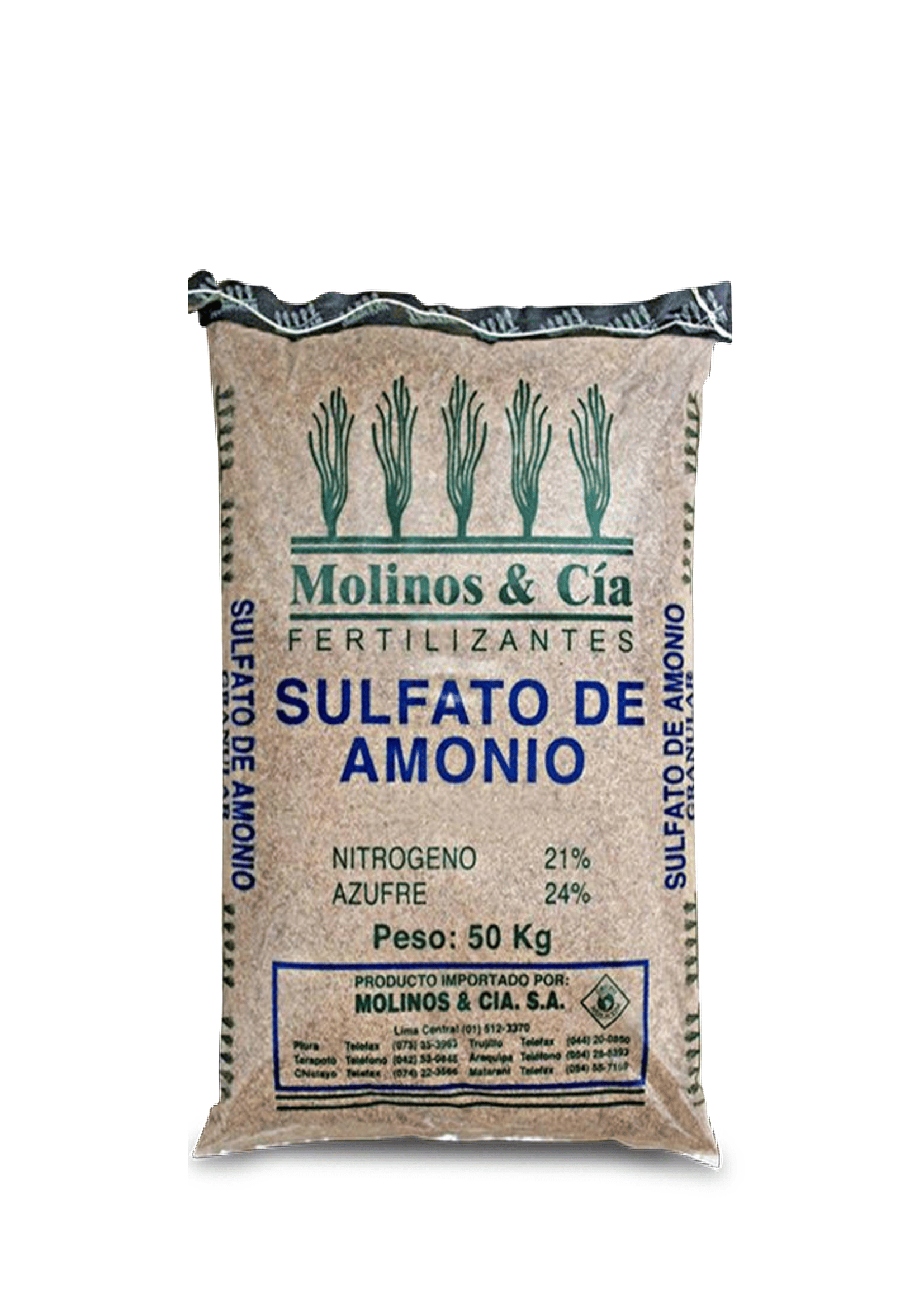 Fertlizante - SULFATO DE AMONIO 50 KG