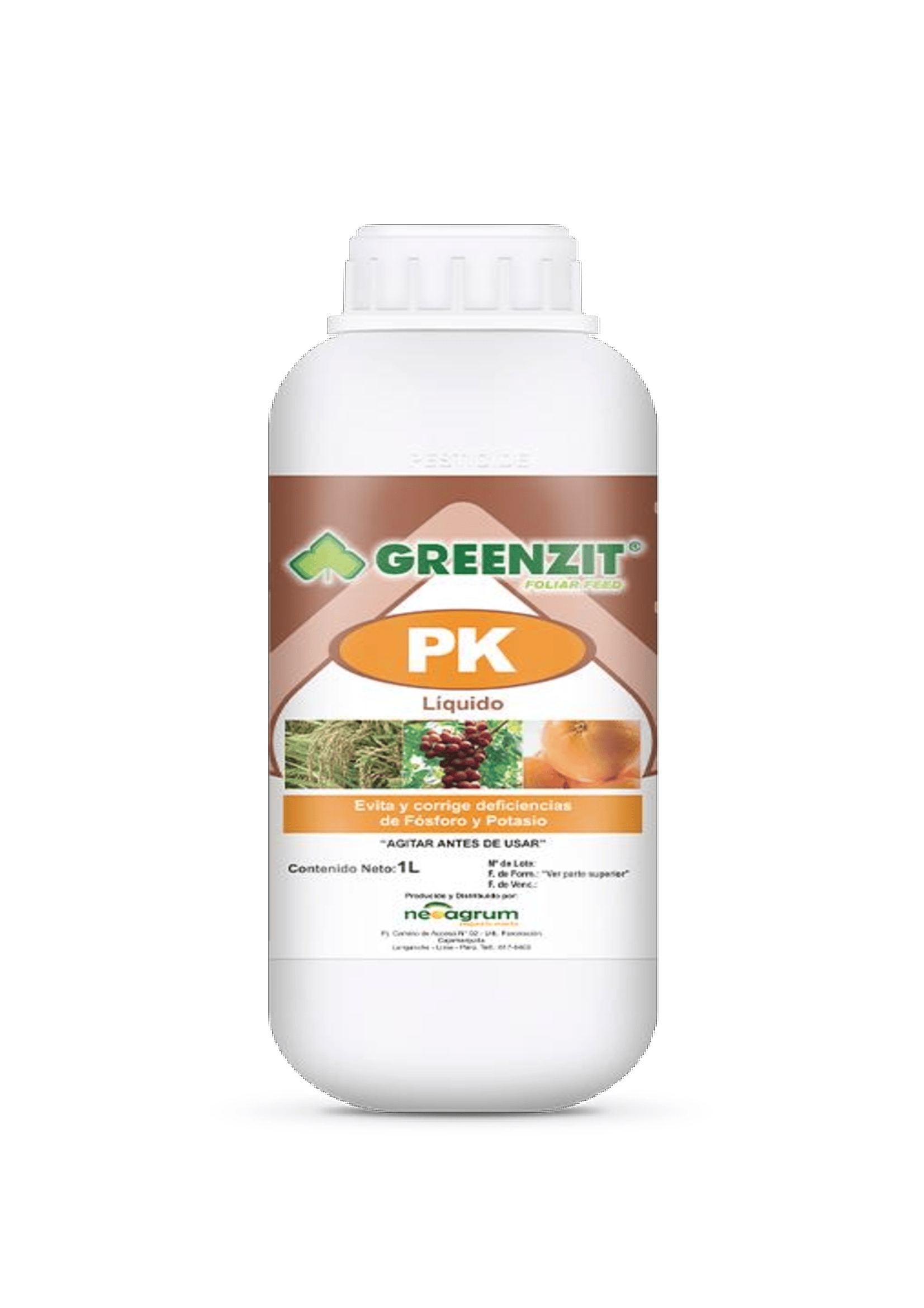 FERTILIZANTE FOLIAR FOSFORO - GREENZIT PK  1 LT