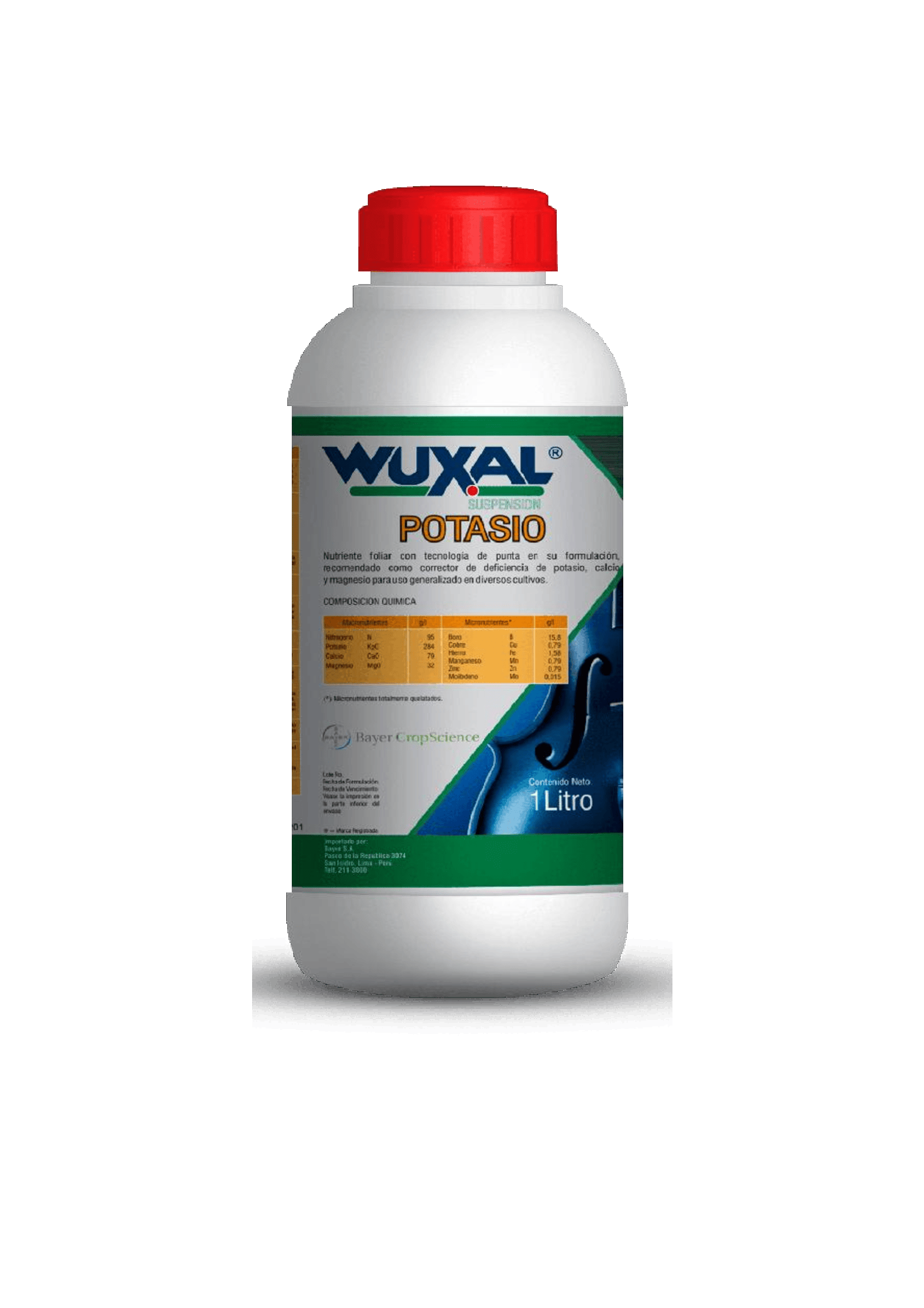 FERTILIZANTE FOLIAR POTASIO - WUXAL POTASIO X 1 LT
