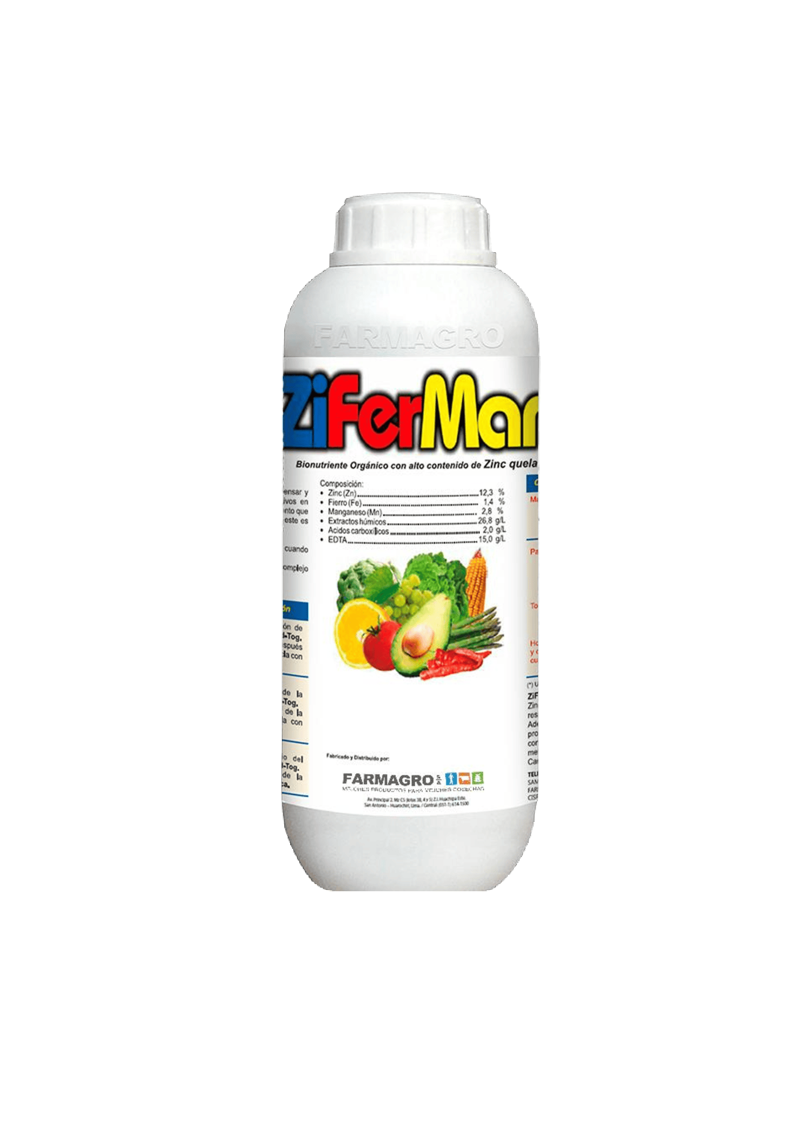 ZIFERMAN L - FERTILIZANTE FOLIAR ZINC + MAGNESIO 1 LT